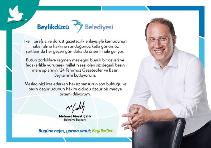 Mehmet Murat Çalık Basın Bayramı İlanı